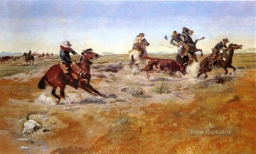 El resumen de la cuenca de Judith 1889 Charles Marion Russell Indios americanos Pinturas al óleo